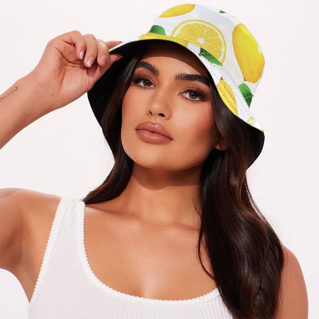 Unisex Bucket Hat Beach Sun Hat Aesthetic Fishing Hat for Men Women Teens, Rever