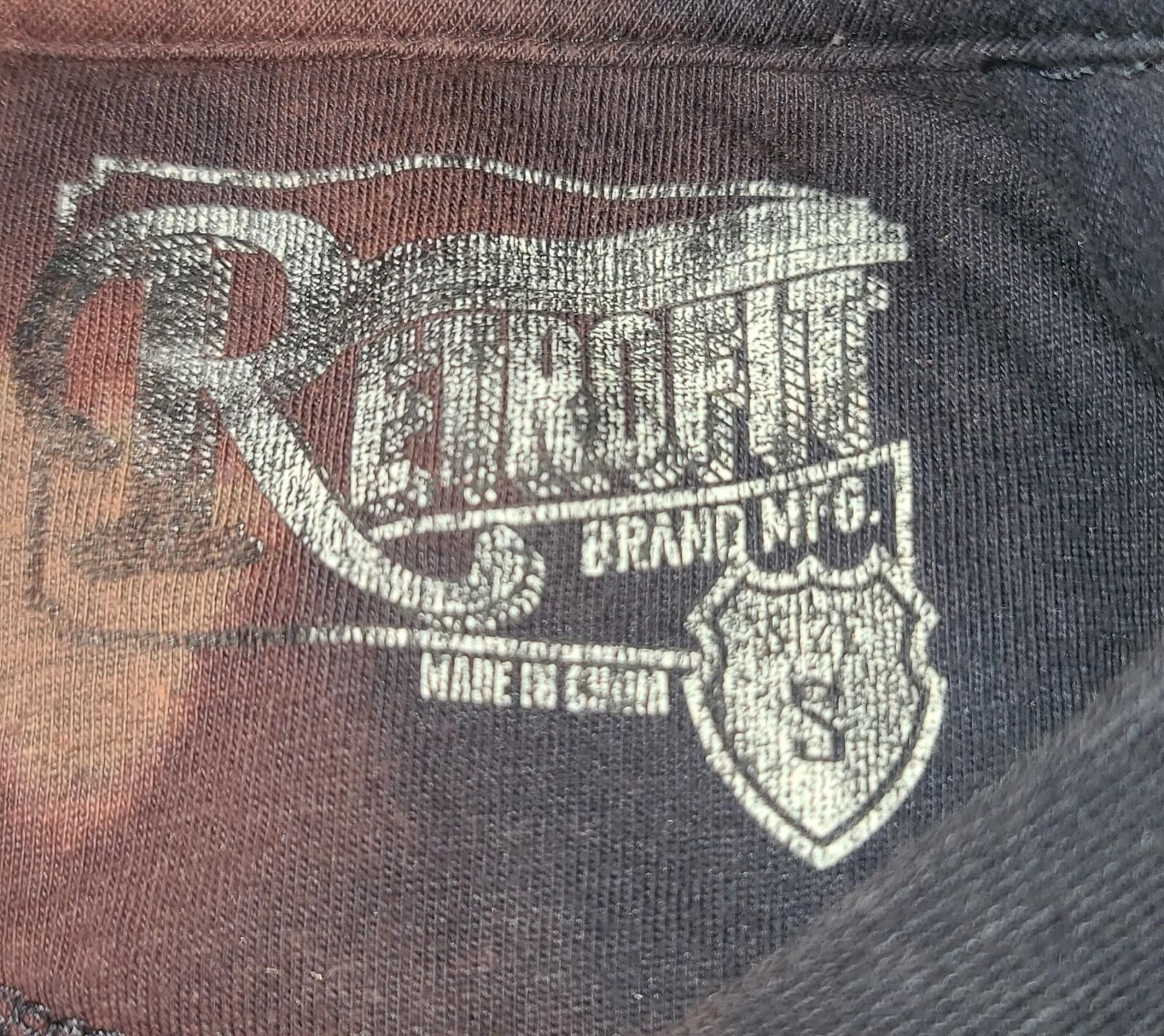 Retrofit Bleached Look Crew Neck Sweatshirt Size Small