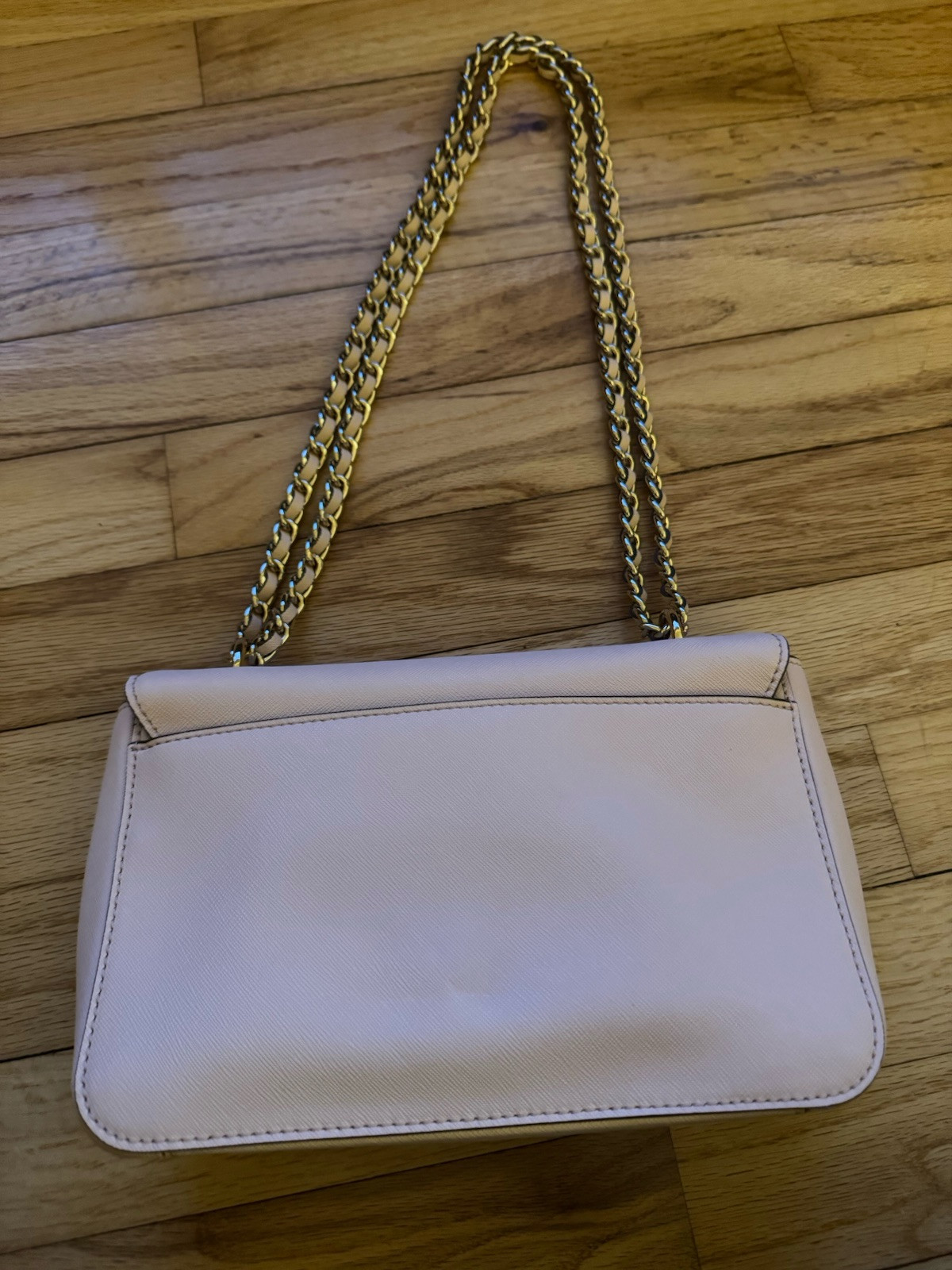 Tory Burch Robinson Chain Square Saffiano Bag pink