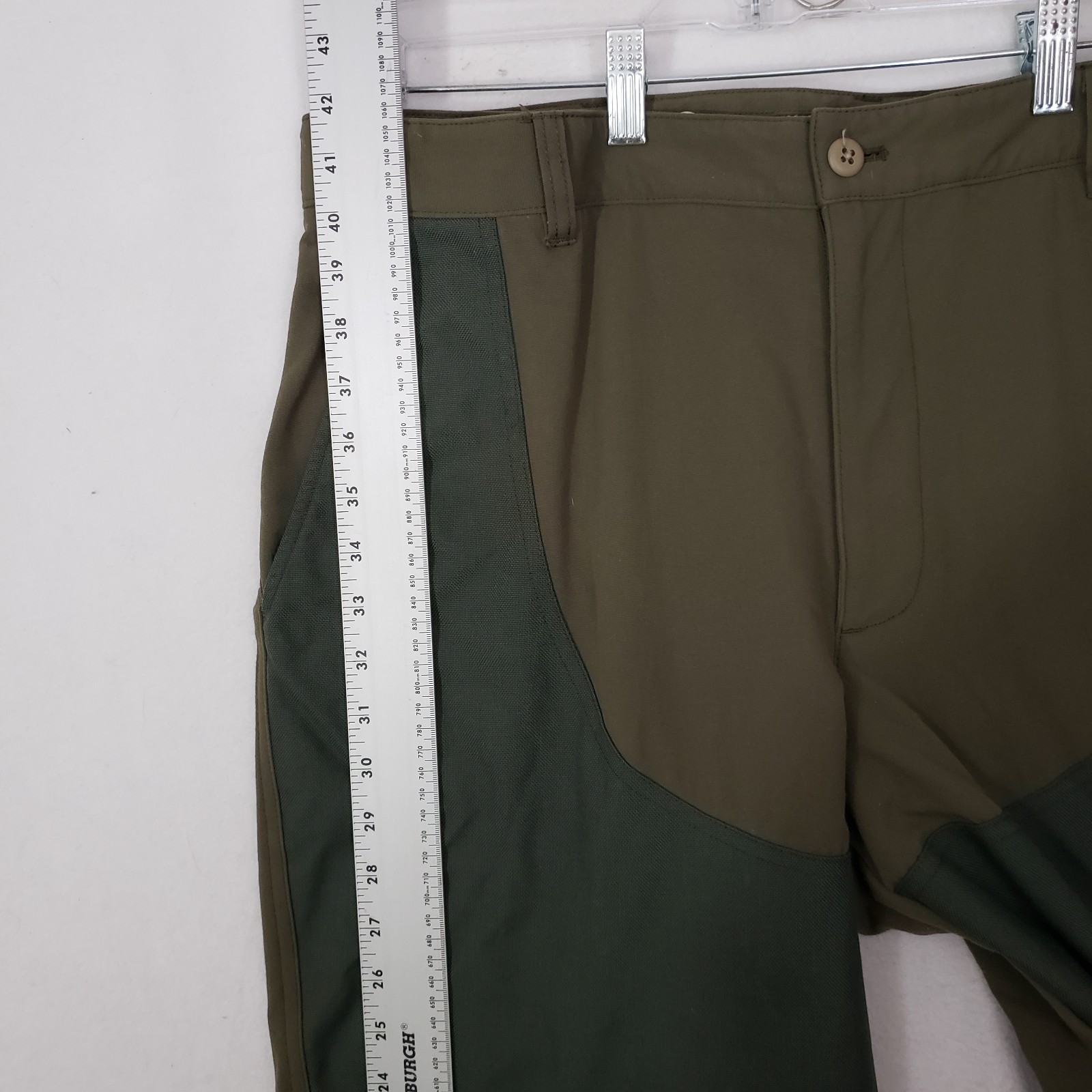 LL Bean Upland Briar Double Knee Brush Pants Men’s 38×31 Olive Green Nylon