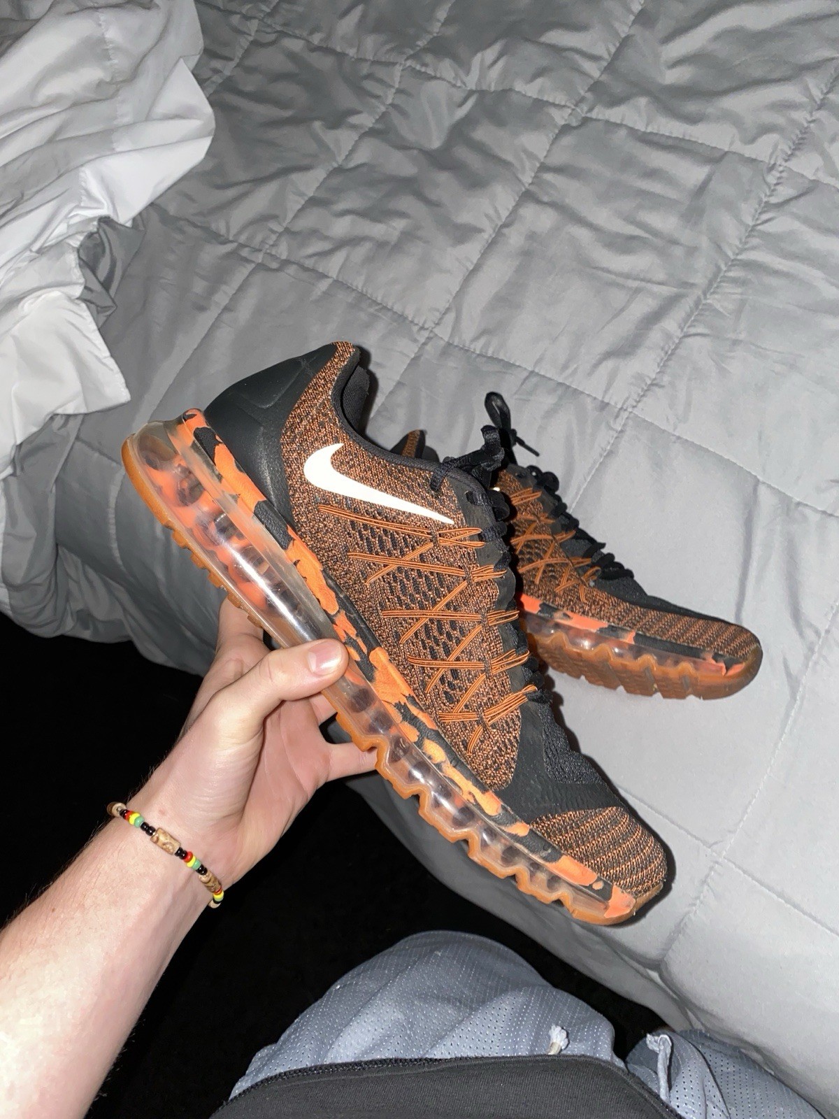 Nike 2015 Premium Air Max Orange Camo, Size 12.