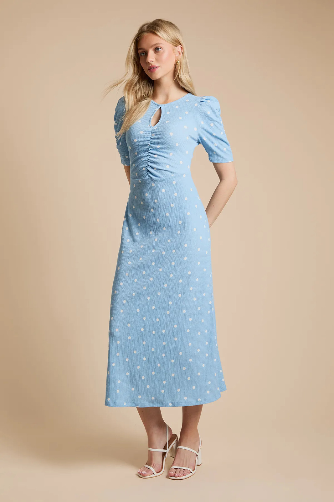 Dorothy Perkins Blue Midi Dress Womens Daywear Dresses