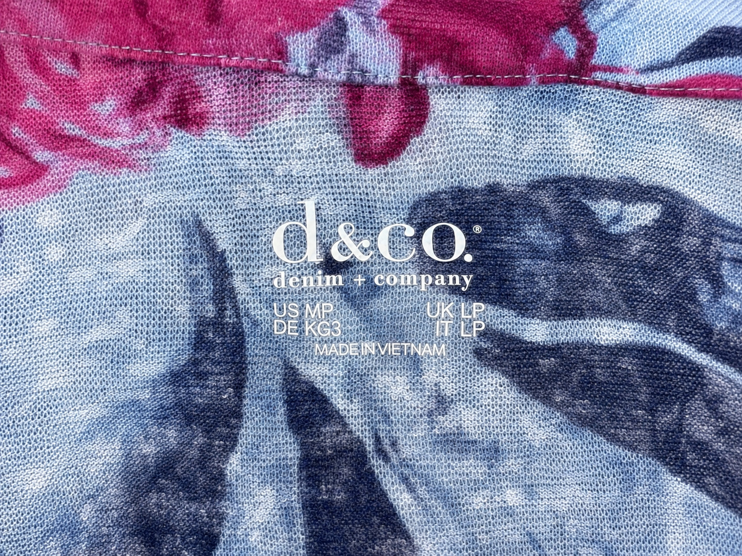 Denim & Co. Petite Printed Slub Knit Cardigan Duster – MP Blue Floral