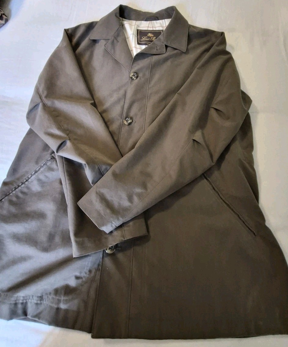 Loro Piana Traveller Storm System Jacket Mens Size XXXL Brown Button Up