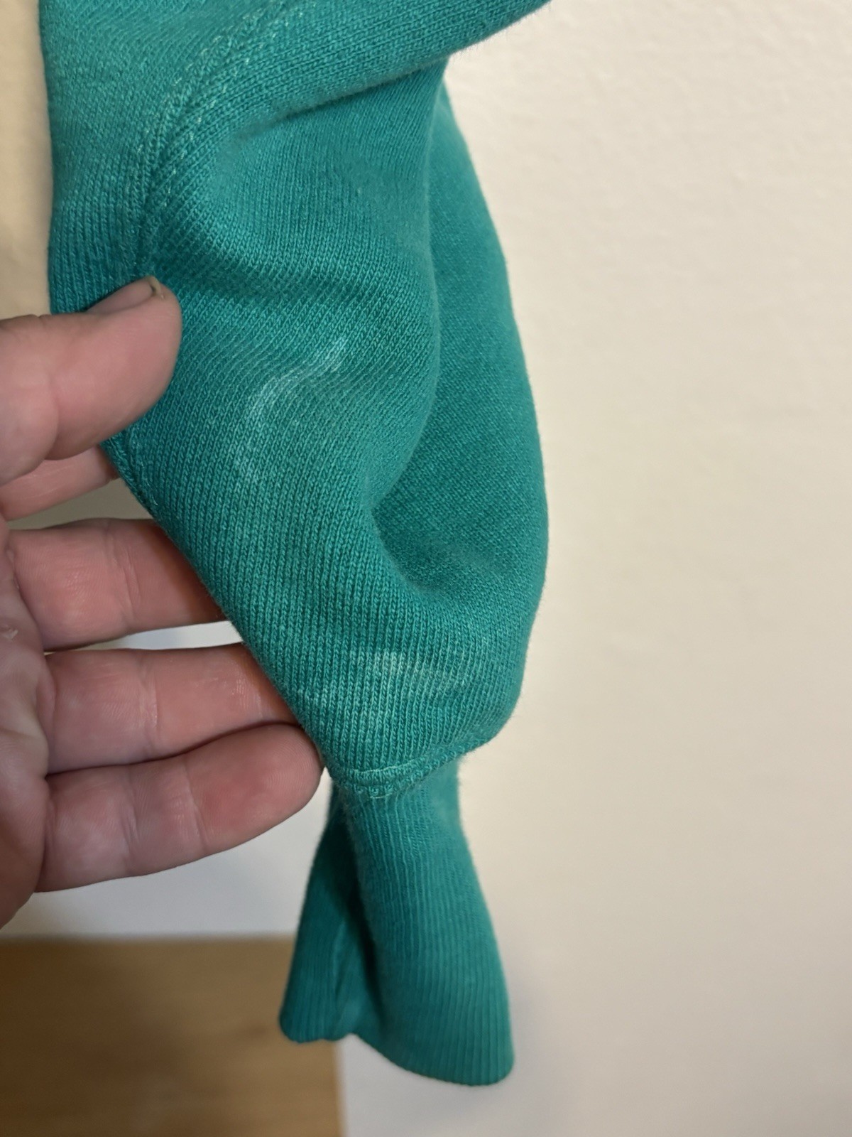 Vintage Champion Reverse Weave Sweatshirt Aqua Crew Neck XL USA Made
