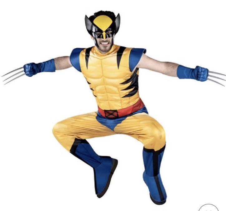 X-men 97. Adult X-Men Wolverine Costume, XL, Yellow/Blue/Black
