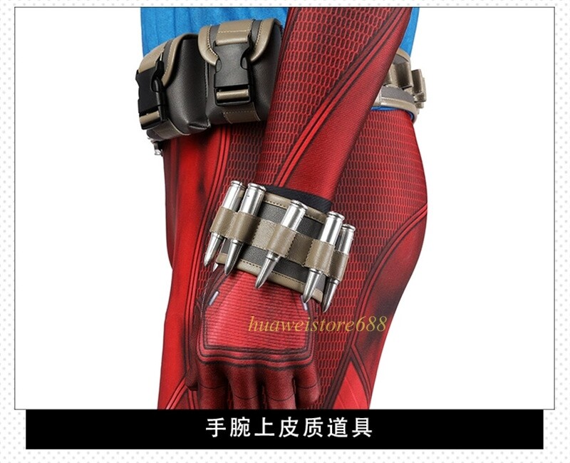 Scarlet Spider Costume Spider-Man Cosplay Outfits Jumpsuit Halloween Adult