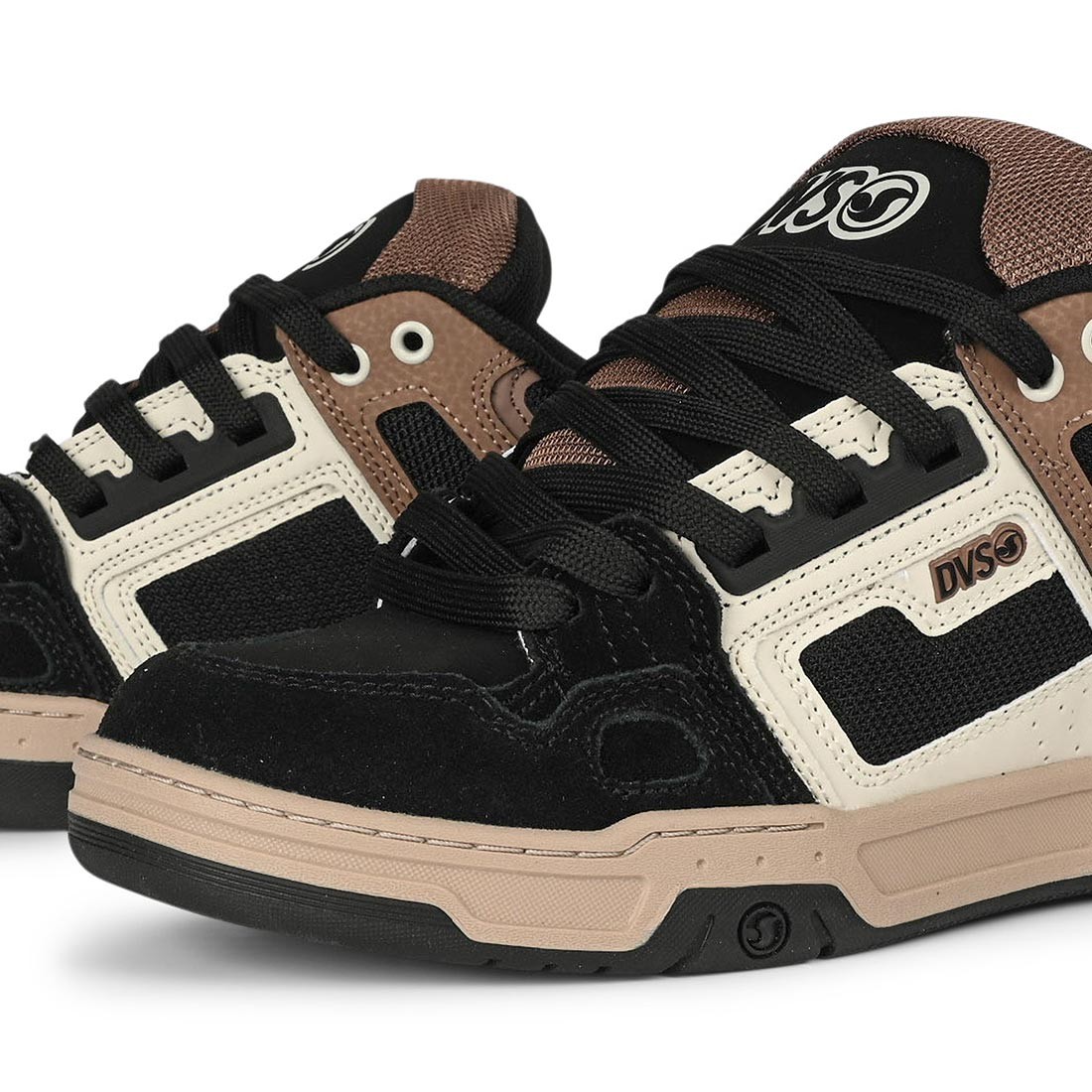 DVS Comanche Skate Shoes – Black/Taupe/Brown