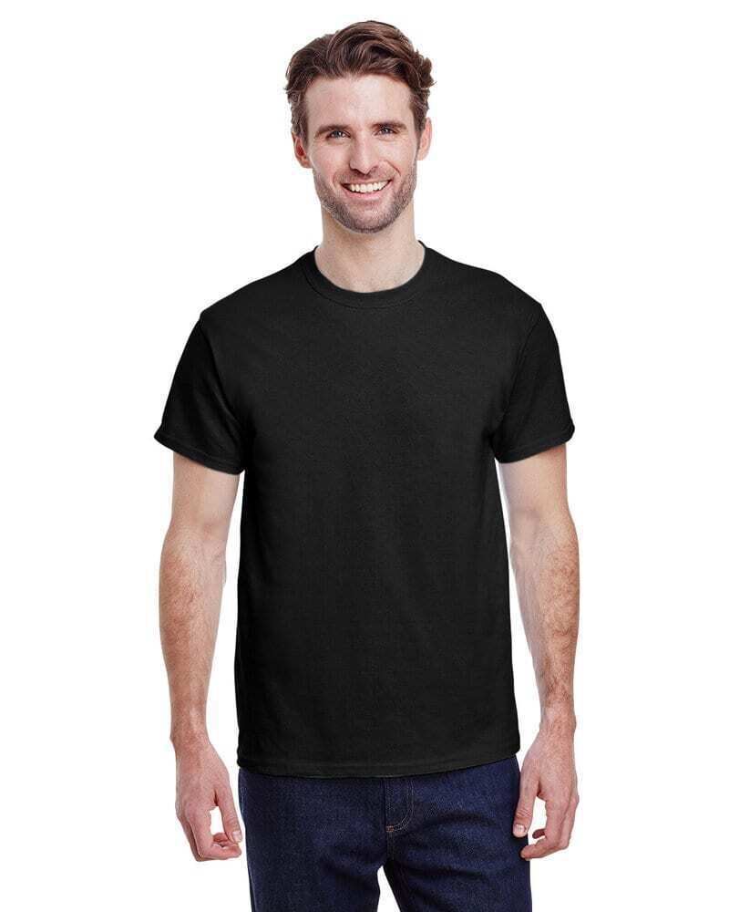 6 PACK Gildan G200 Men’s Ultra Cotton Sleeves Tee T-Shirt Black / White S-XL USA