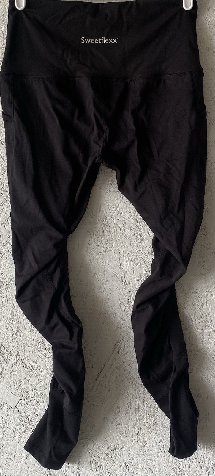Sweetflexx Resistance Leggings W/ Pockets Womens 8 Black Workout ActiveWear NWOT