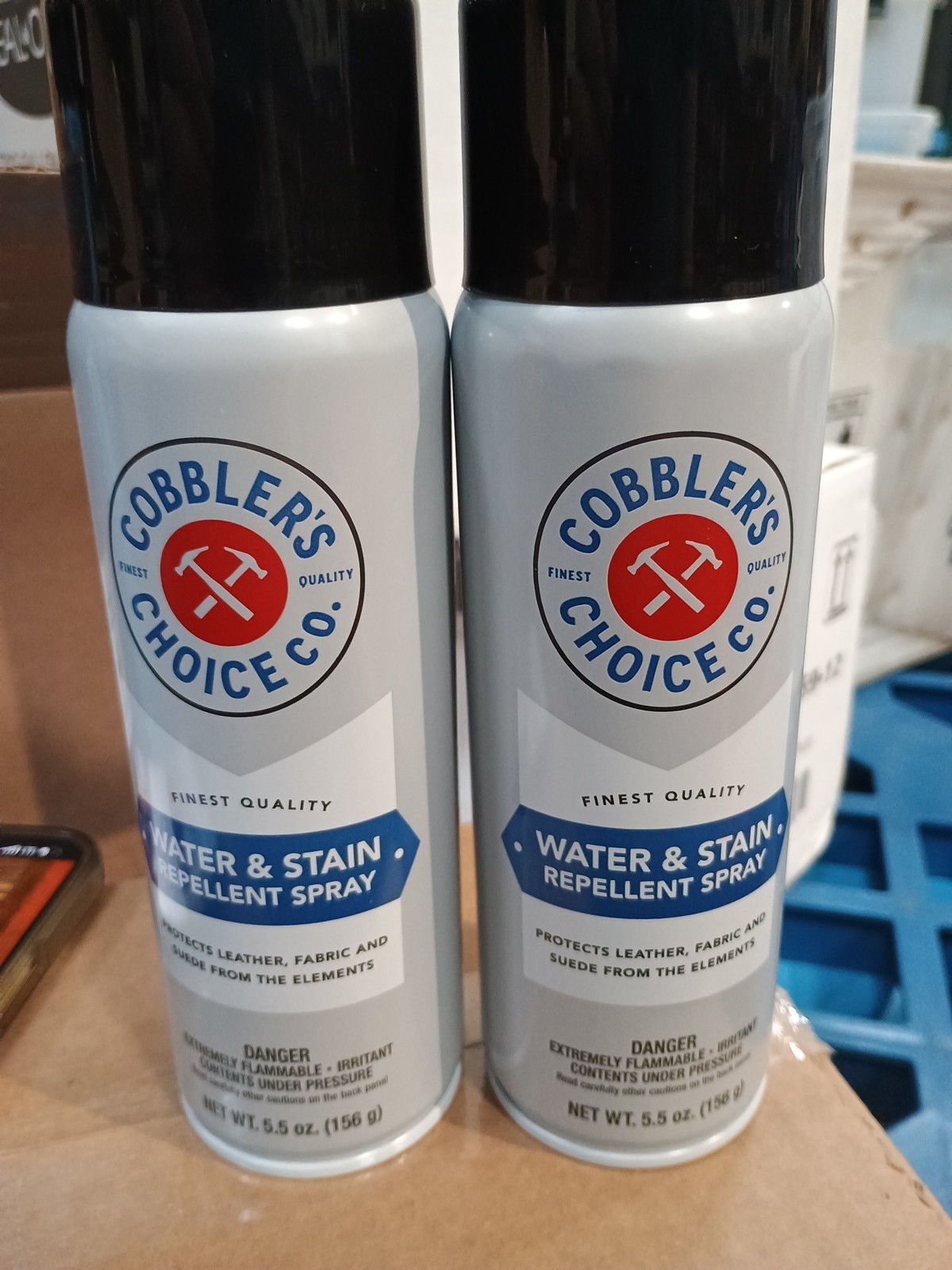 2pack Cobbler’s Choice Water and Stain Repellent Spray – Waterproofs & Protects