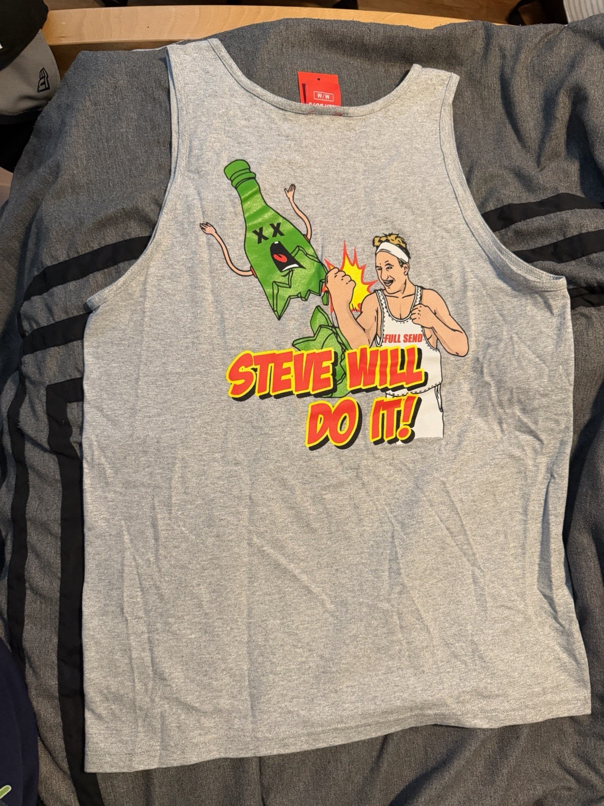 Vintage Nelk Boys; Steve Will Do It- Men’s Tank Top. Size: Adult Medium