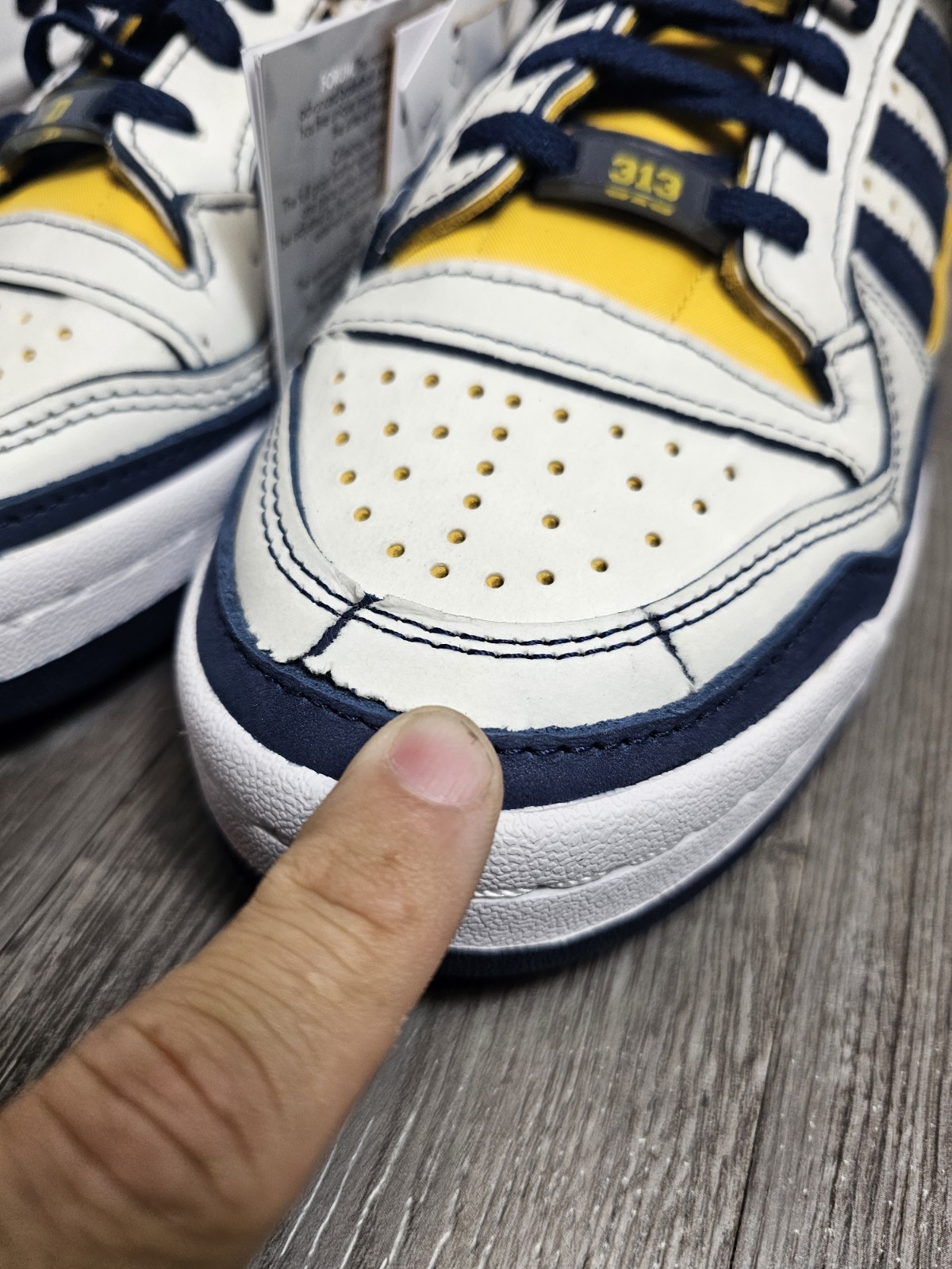 adidas Forum Low 313 Raised From Concrete White/Navy/Yellow APF79001 Sneaker