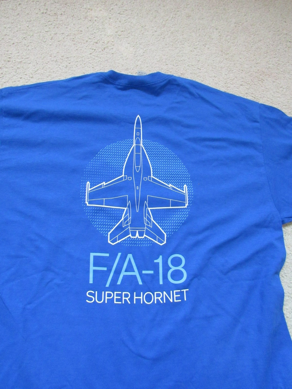 Boeing F-18 F/A-18 Super Hornet T-Shirt XL Tactical Fighter Air Show Blue Angels