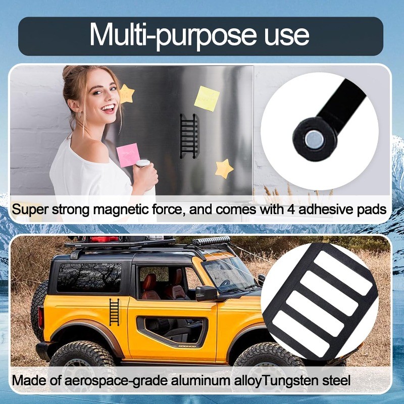Car Widdle Wadder, 3D Print Automotive Little Ladder Magnet for Refrigerators, D