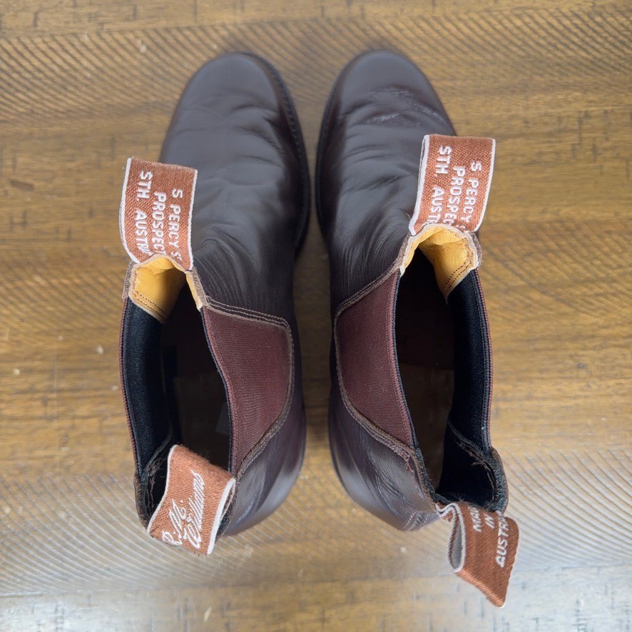 R.M. Williams Boots Mens 5.5 Brown Leather Chelsea Craftsman Western Outback