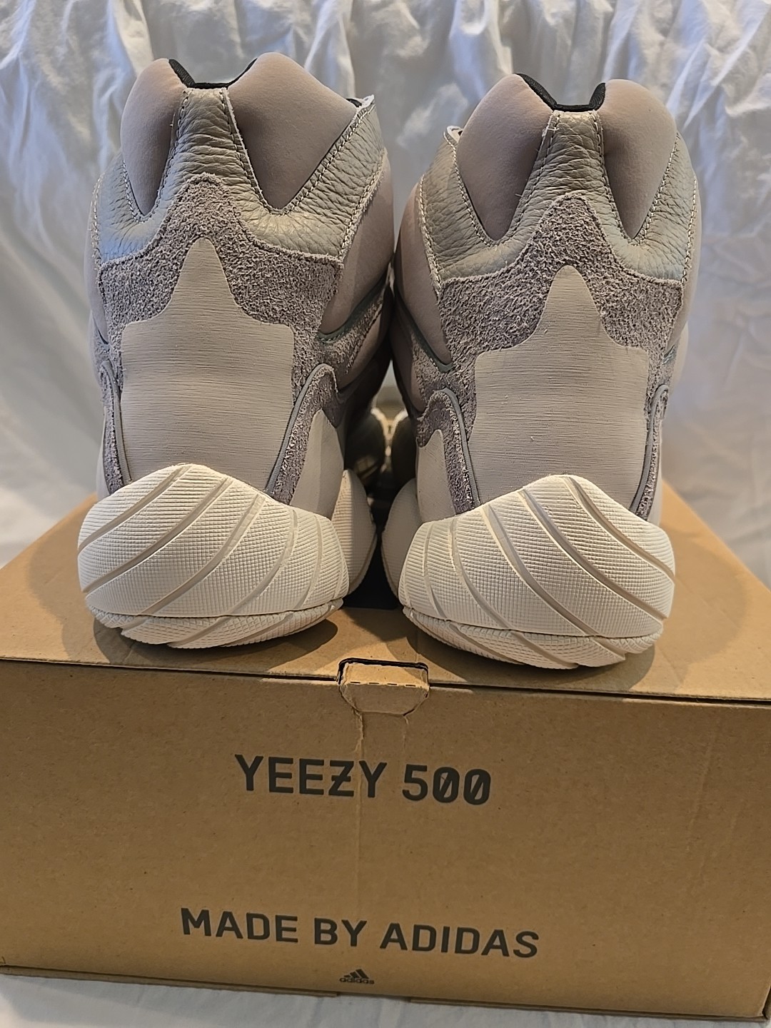 Adidas Yeezy 500 High Mist Stone GV7775 Extra Laces Sz 14.5 New Box Rare