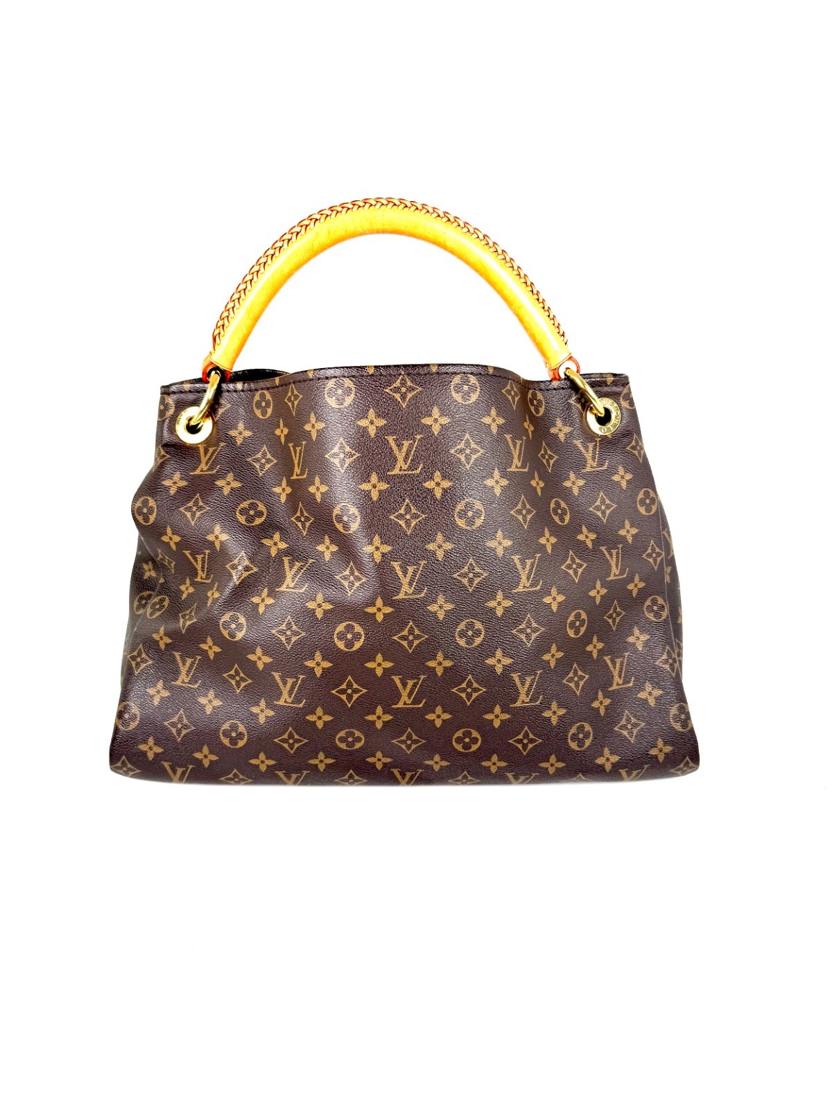 LOUIS VUITTON Artsy MM Monogram Canvas Brown Tote Shoulder Bag