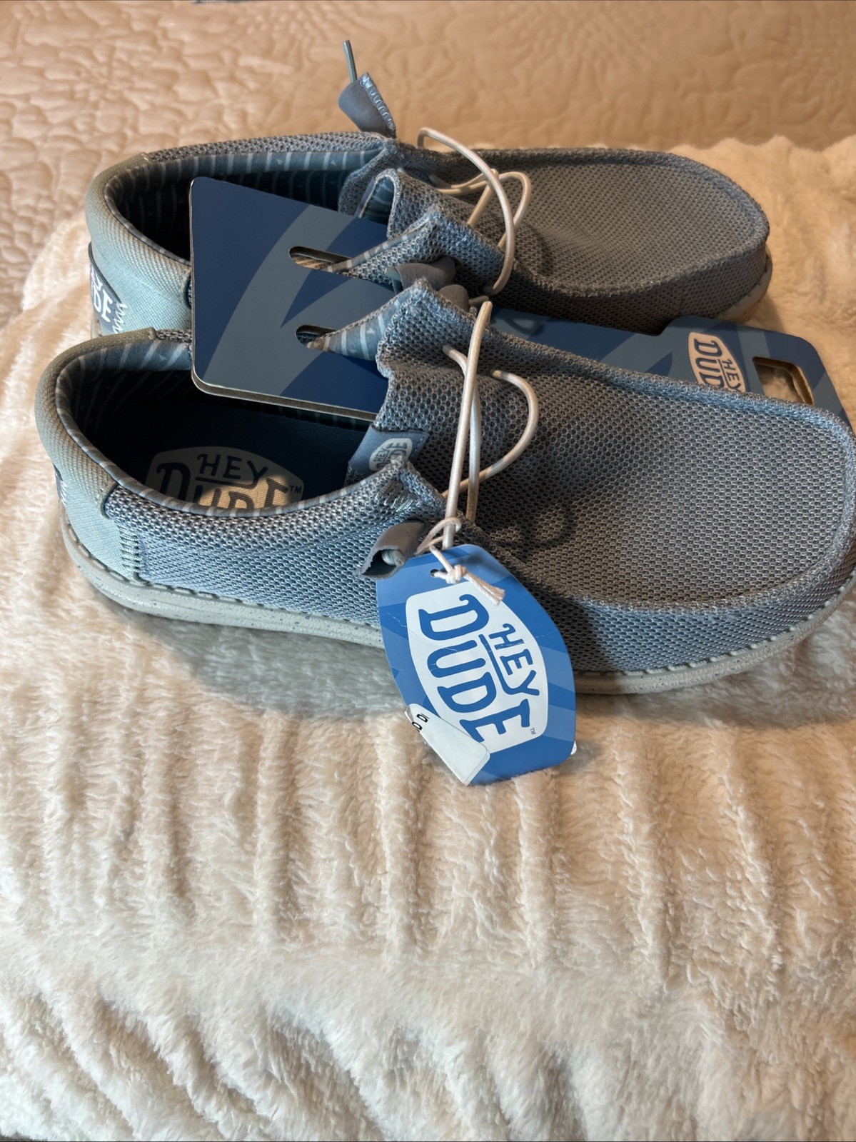 Hey Dude Wally Stretch Sox Men”s Shoes – Cloud Blue/Dawn Blue US 10
