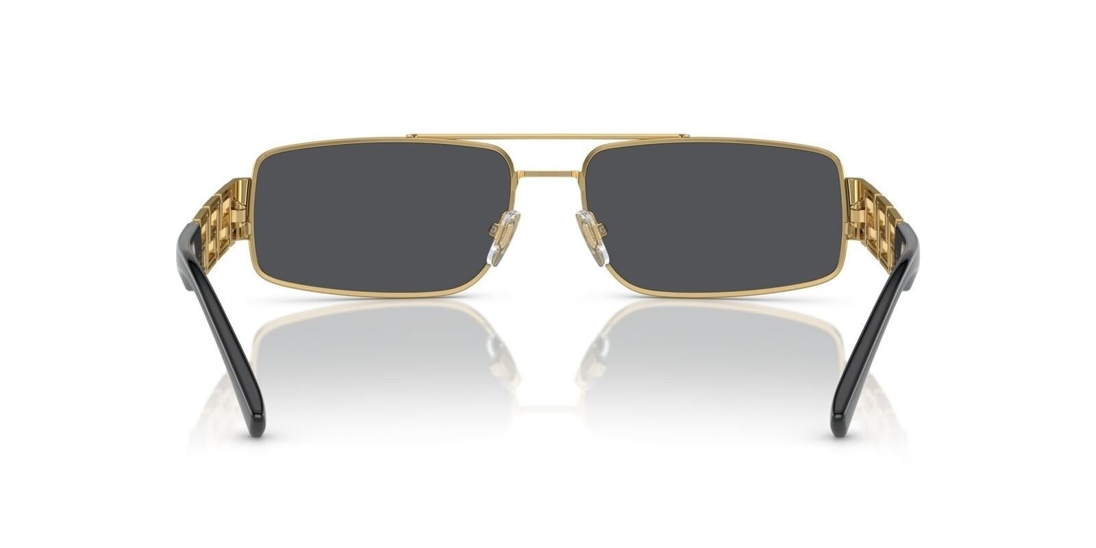 Versace 0VE2257 100287 60mm Man Sunglasses Gold Frame, Dark Grey Lenses