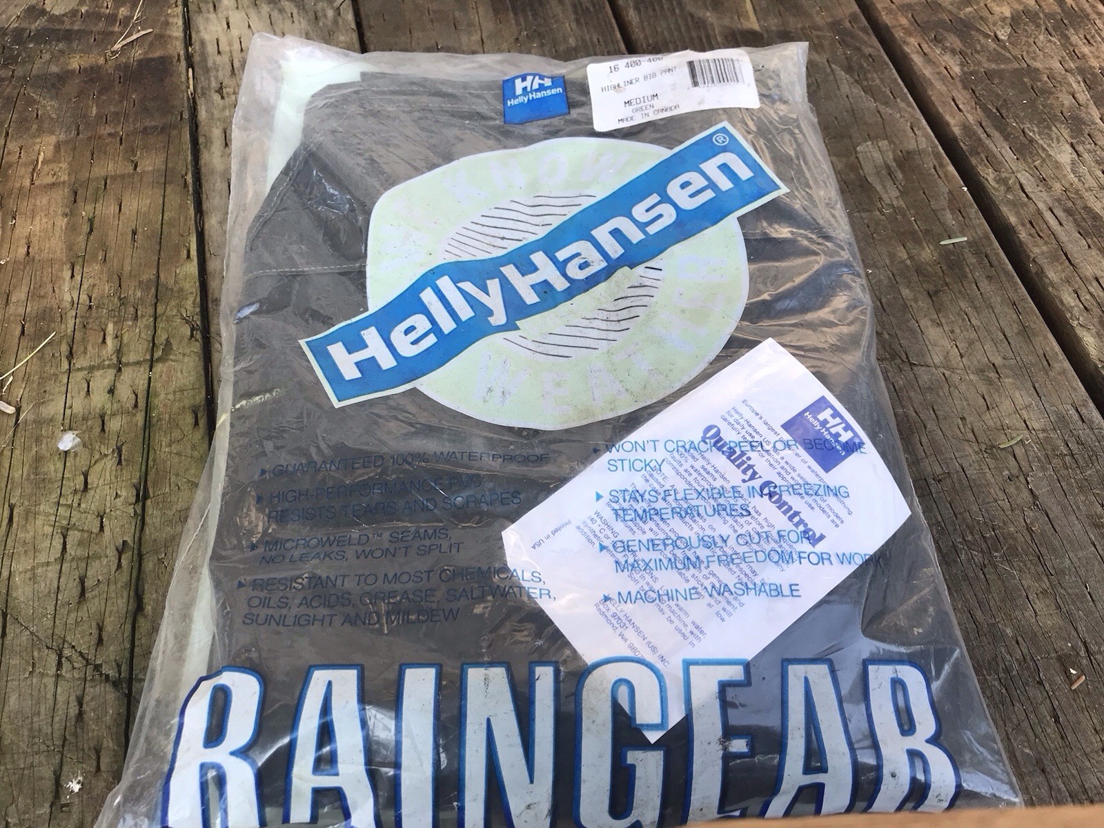 helly hansen rain jacket mens medium
