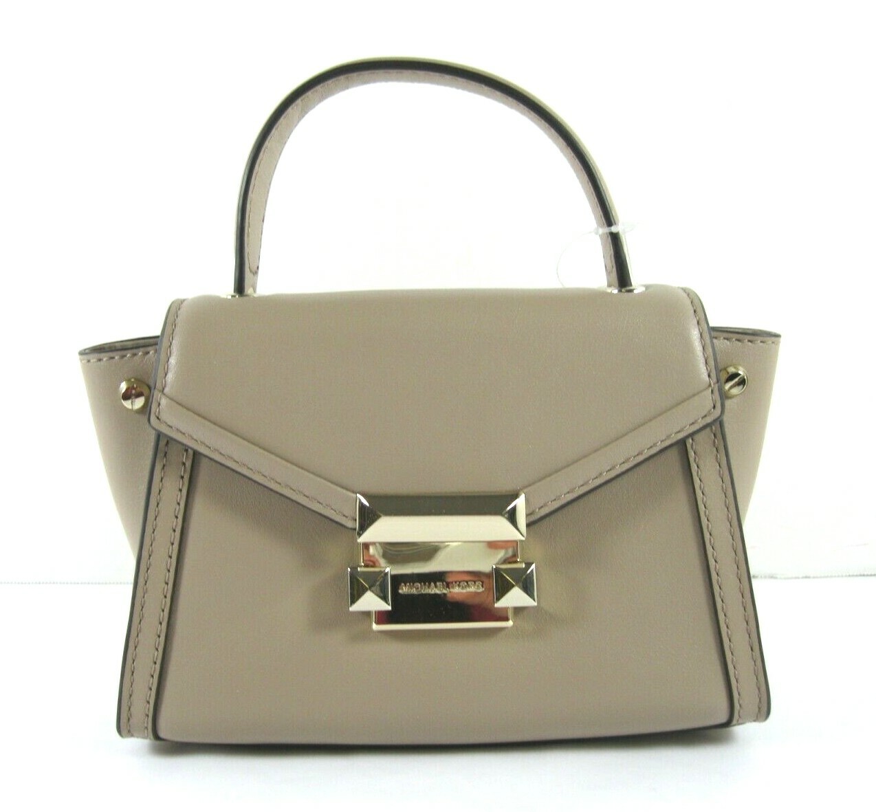 Michael Kors Whitney Mini Truffle Messenger HandBag Leather Top Handle Purse NWT