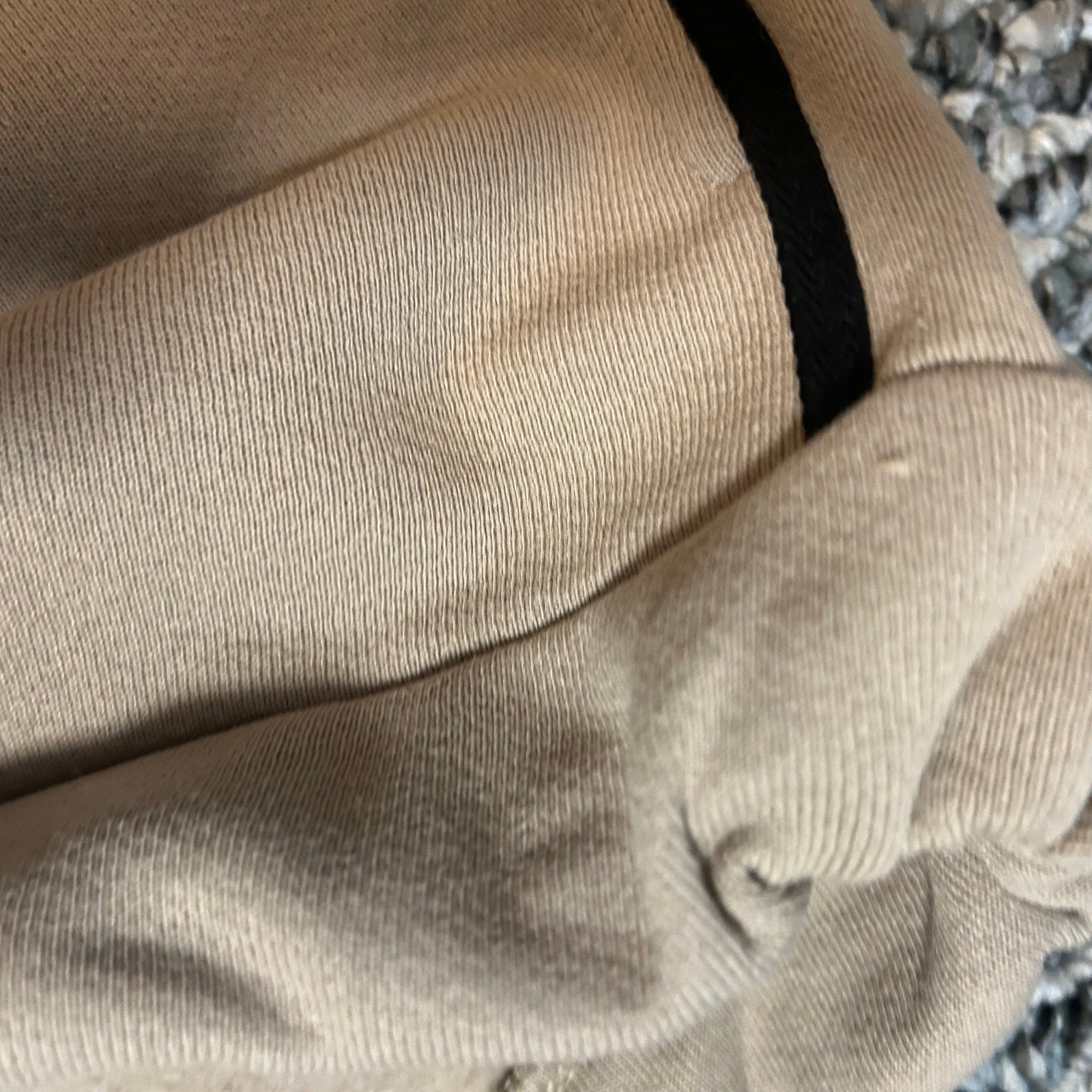 LA Relaxed Jogger Pants 100% Recycled Cotton/Polyester SZ L Beige USA Athletic