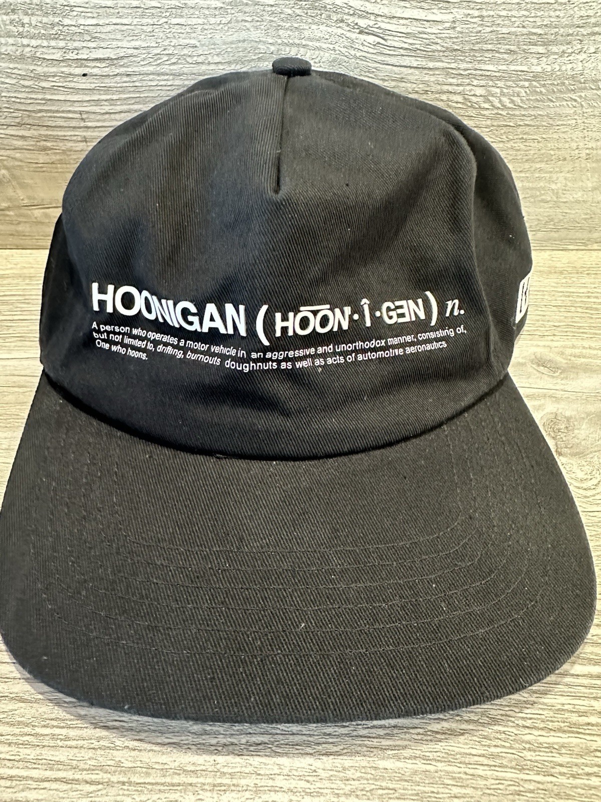 Hoonigan *Definition* Snapback Logo Black & White Hat * *See Details/Wear*