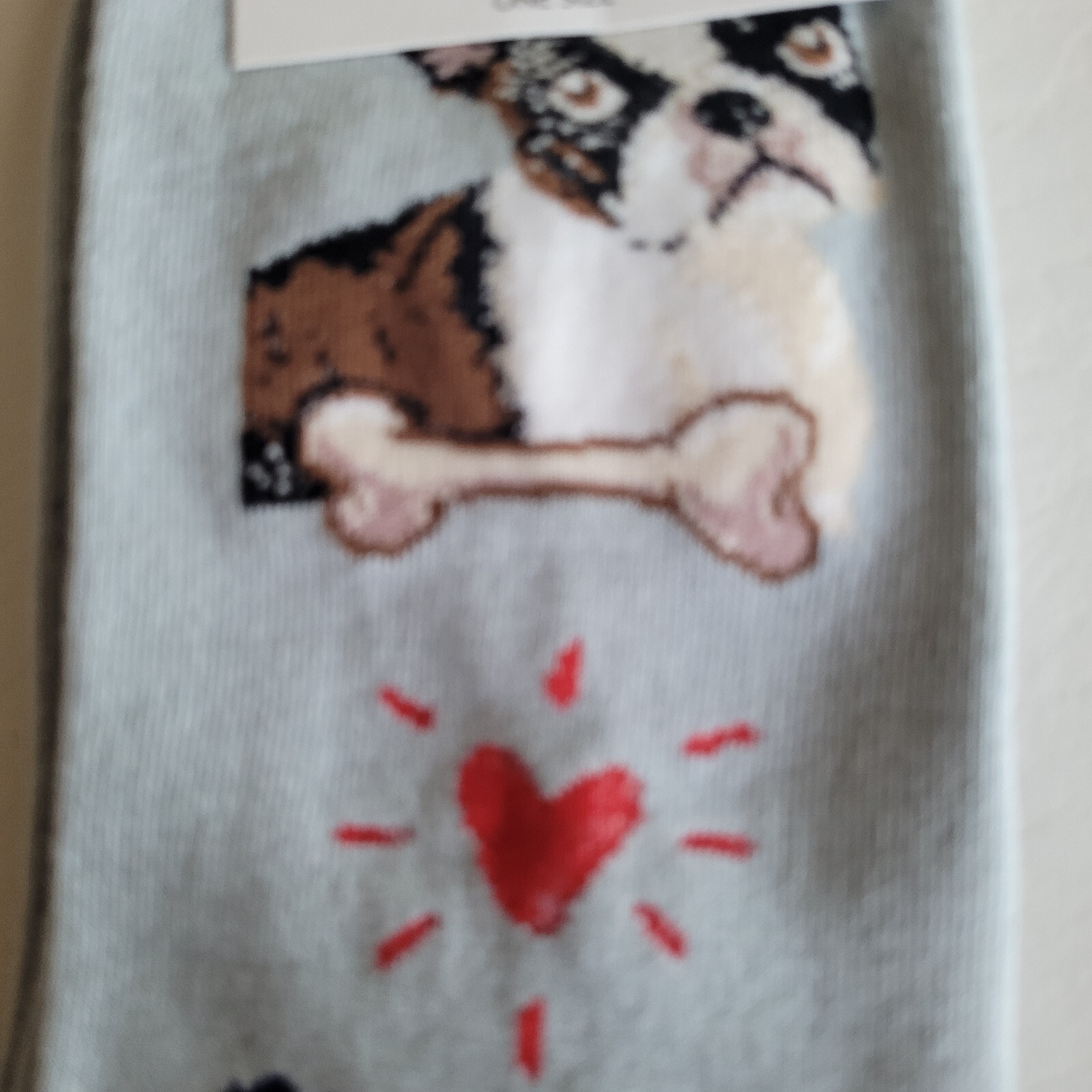 Boston Terrier Dog Socks Fun Novelty Dress Casual Unisex SOX FineFit One Size