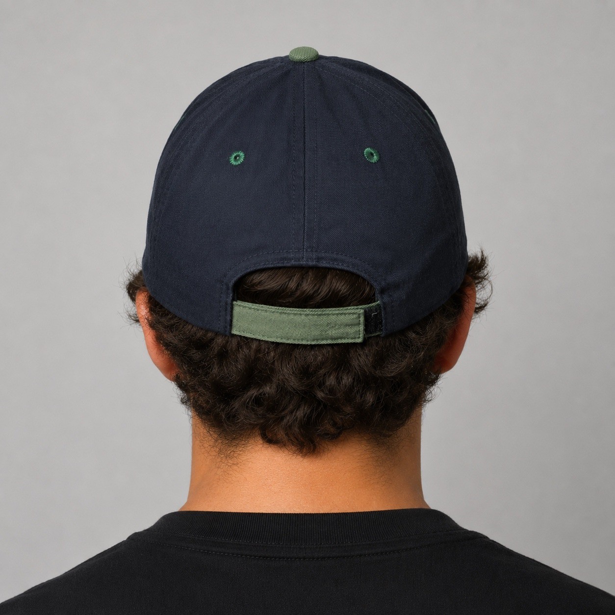 Vintage Australia Kangaroo Hat Men Navy Green Two Tone Embroidered Strapback Cap