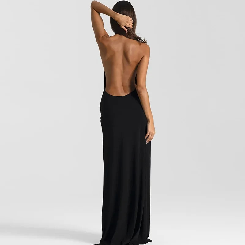 Women Deep V Neck Backless Mini Dress Sexy Summer Party Club Dress