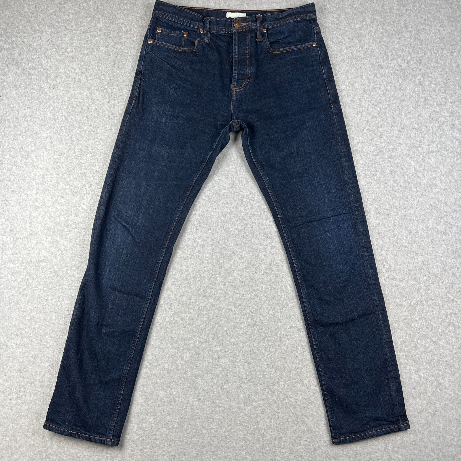 Unbranded UB222 Tapered Selvedge 11oz Jeans Stretch Denim 32×32 Mens Blue