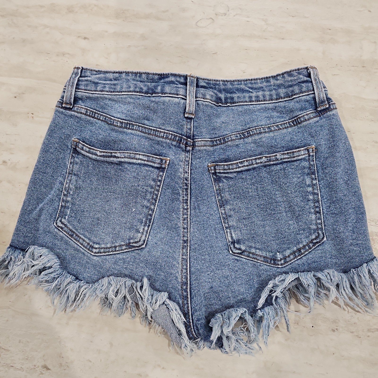 Lot/4 …3 Sz 5 And One Sz 7 Denim/Blue Jean Cut Off Distressed Shorts High Rise