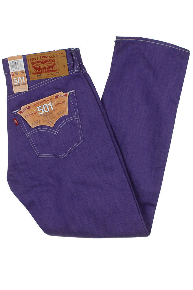 Levi’s Men’s 501 Denim Original Shrink to Fit Button Fly Jeans