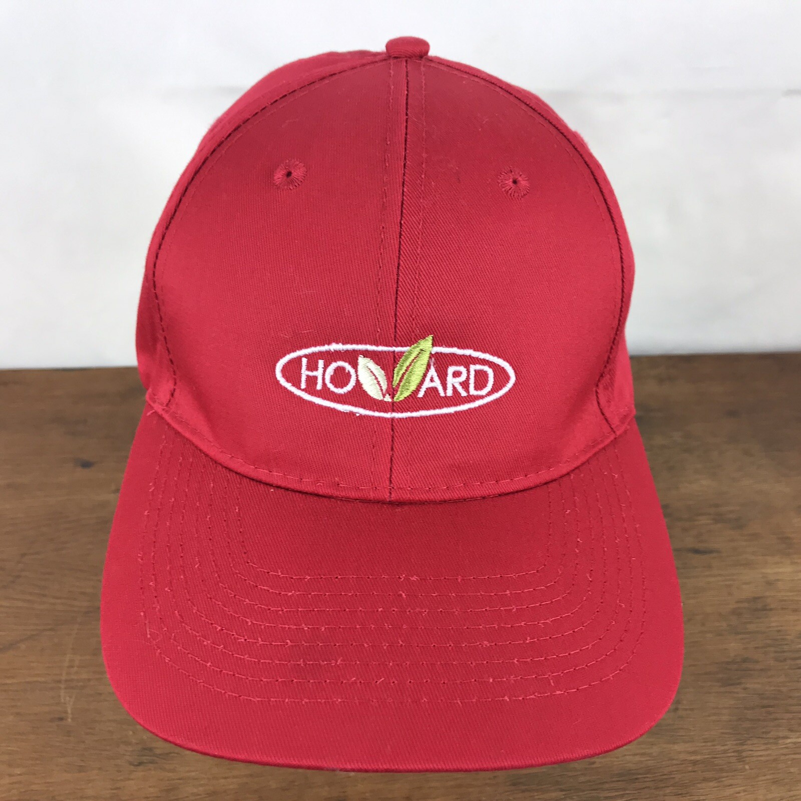 Howard Red Cotton Strapback Baseball Cap Hat CH20