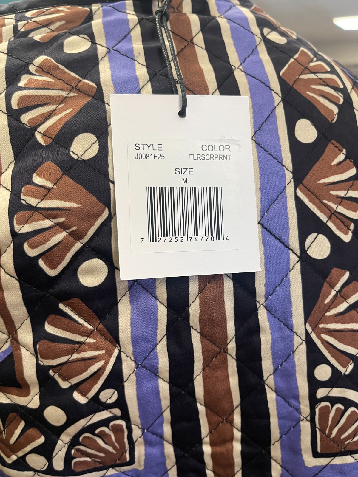 West Of Colette reversible quilted jacket in fleur scarf