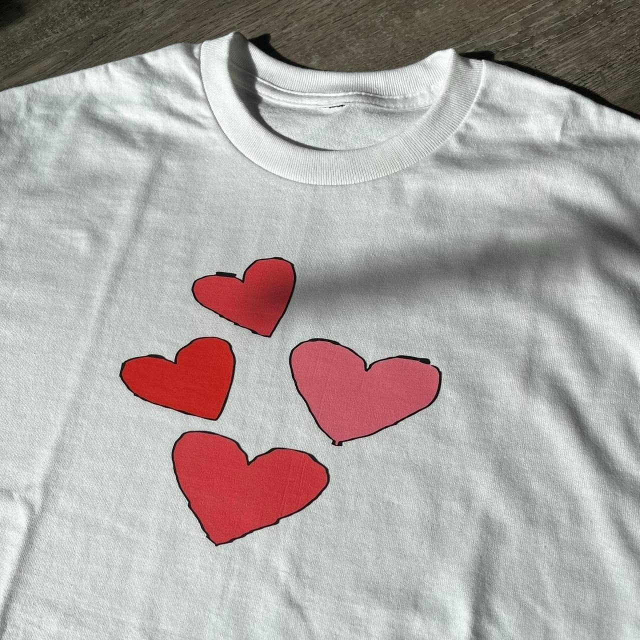 Red and Pink Jaydes Hearts Unisex Tee