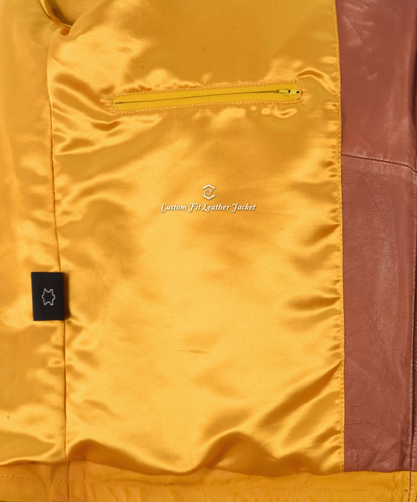 Men’s Racer Style Real Soft Leather Jacket Yellow Classic Motocross Biker Jacket