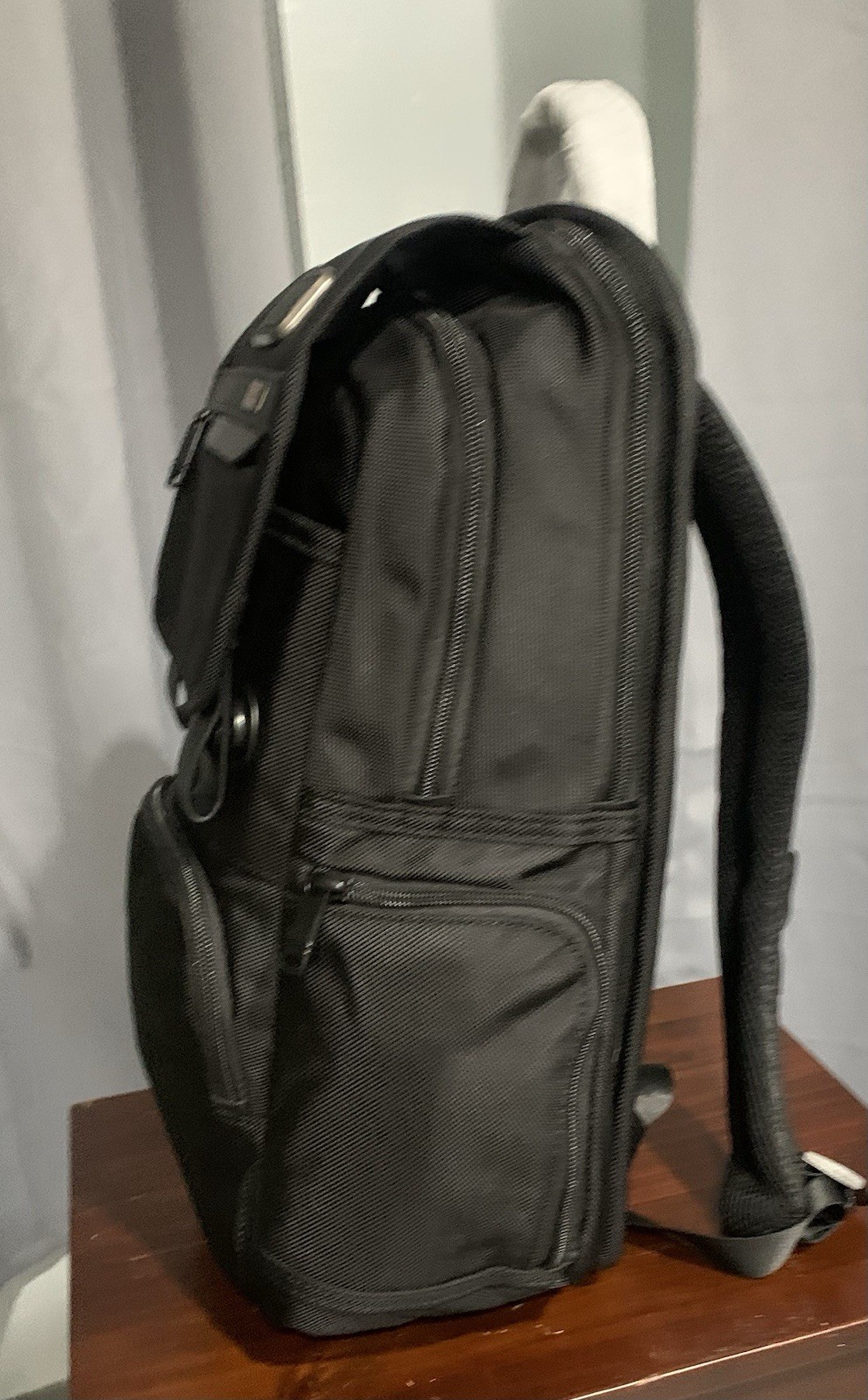 Tumi Alpha Bravo Top Flap Lid Backpack $595 Black