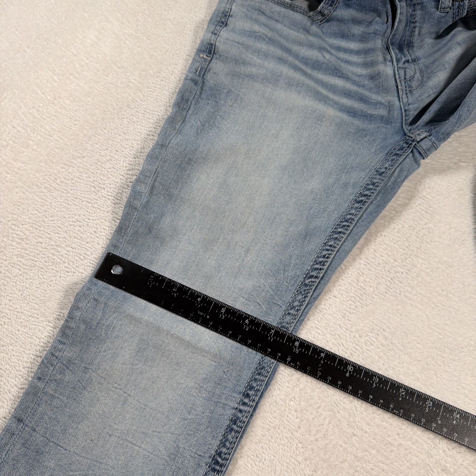 BKE Alec Men’s Straight Jeans 32×32 Light Wash Stretch Denim