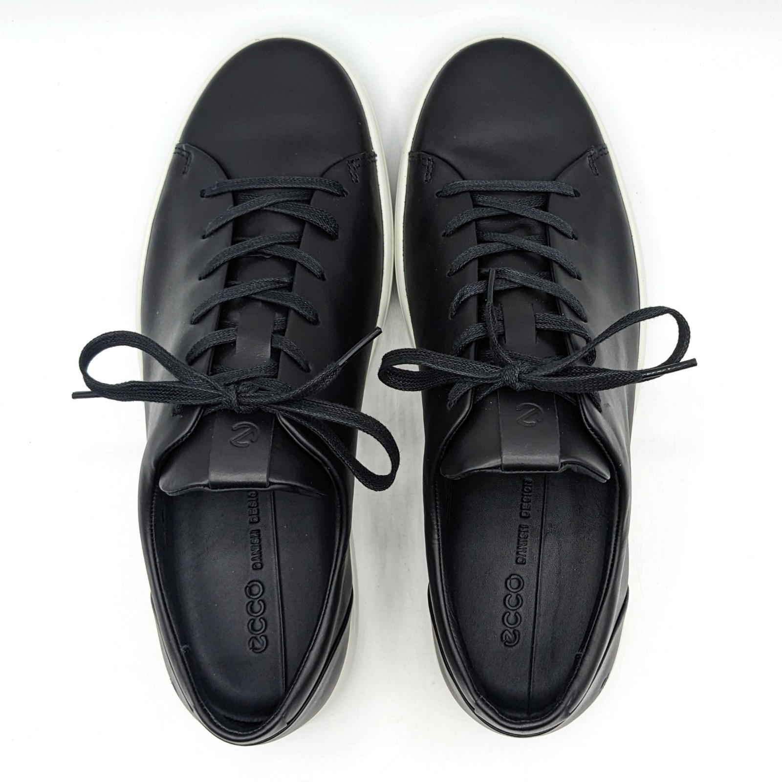 ECCO “Soft 7” Men’s Scandinavian/Contemporary Design Black Leather Sneaker NEW