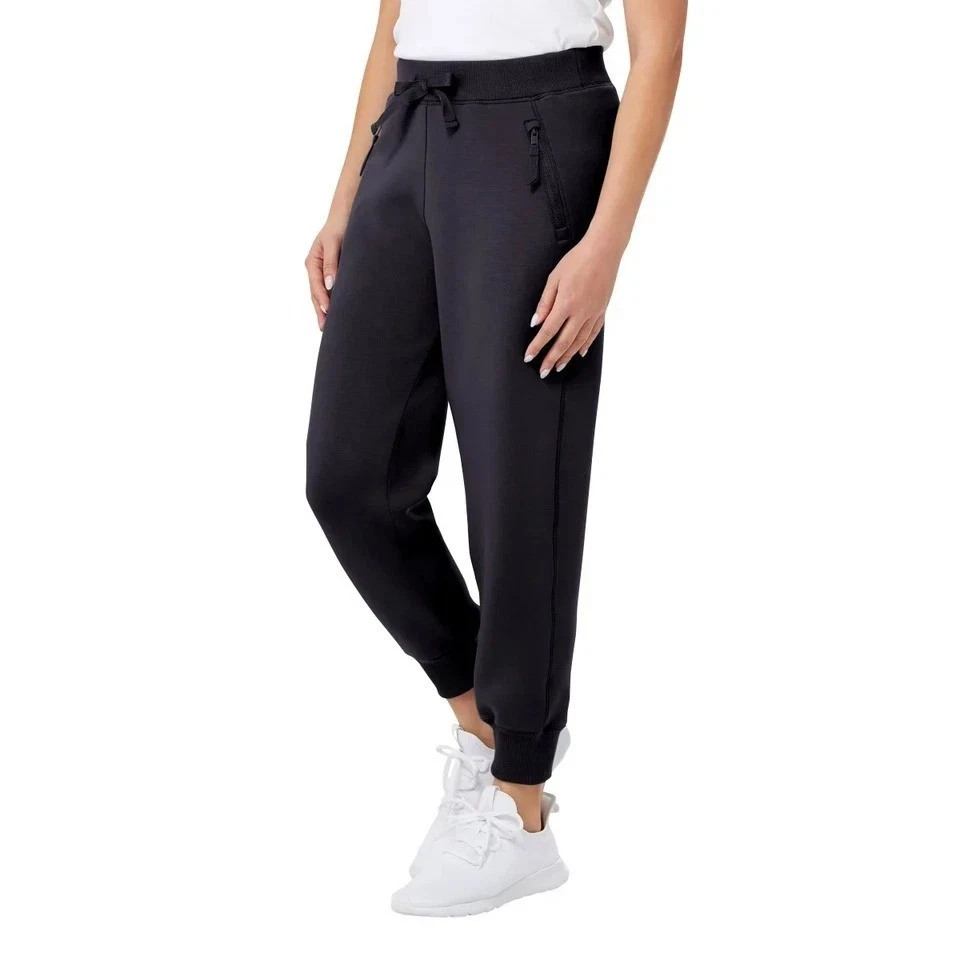 NEW Kirkland Signature Ladies Active Jogger Pants, Black, XL
