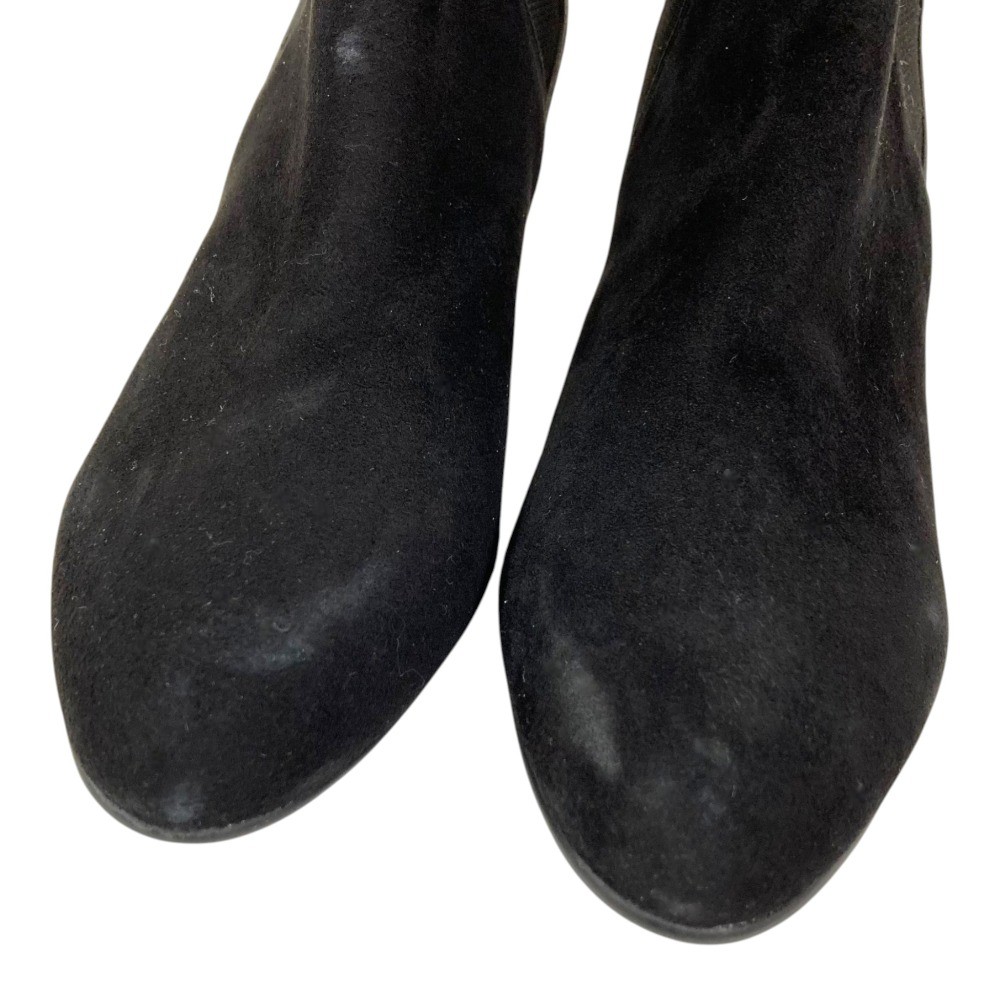 REGAL Side Gore Short Boots 9.3″” Black Gray Women USED
