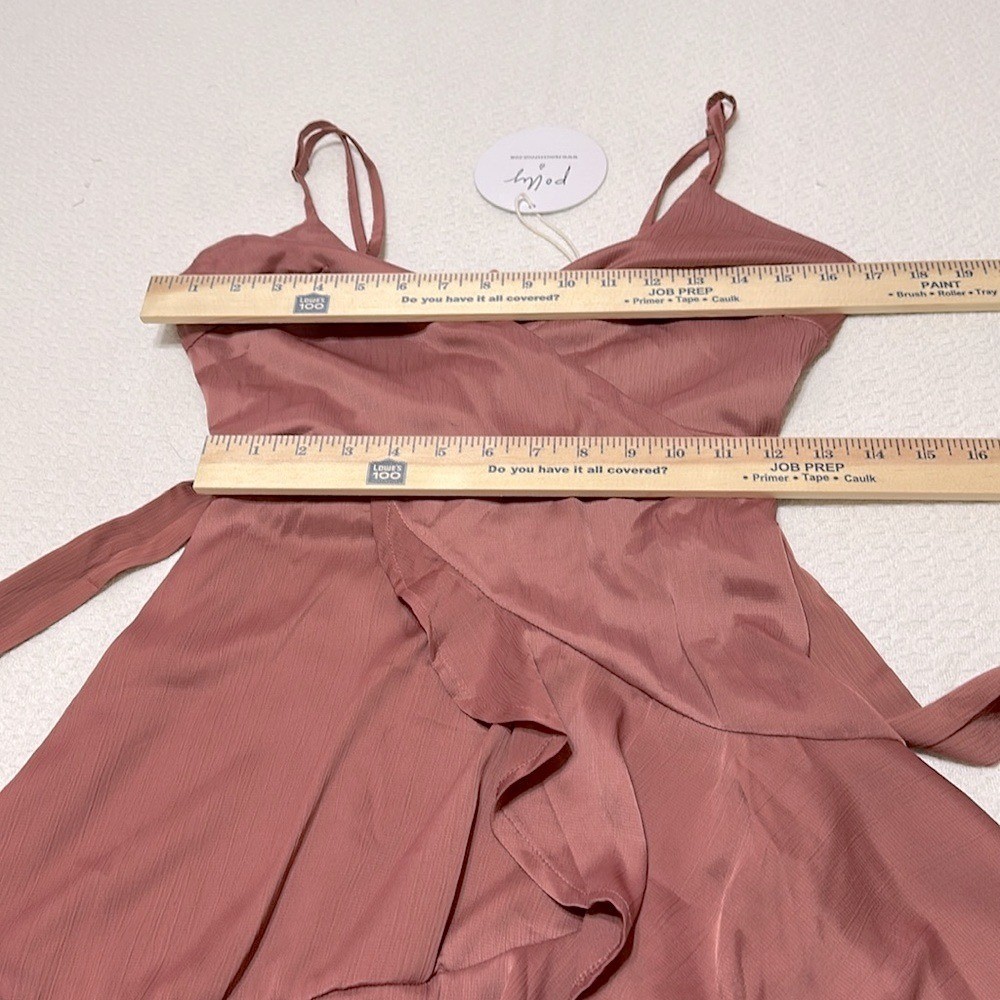 Princess Polly Watermelon Champagne Mini Elegant Dress, Size US 4
