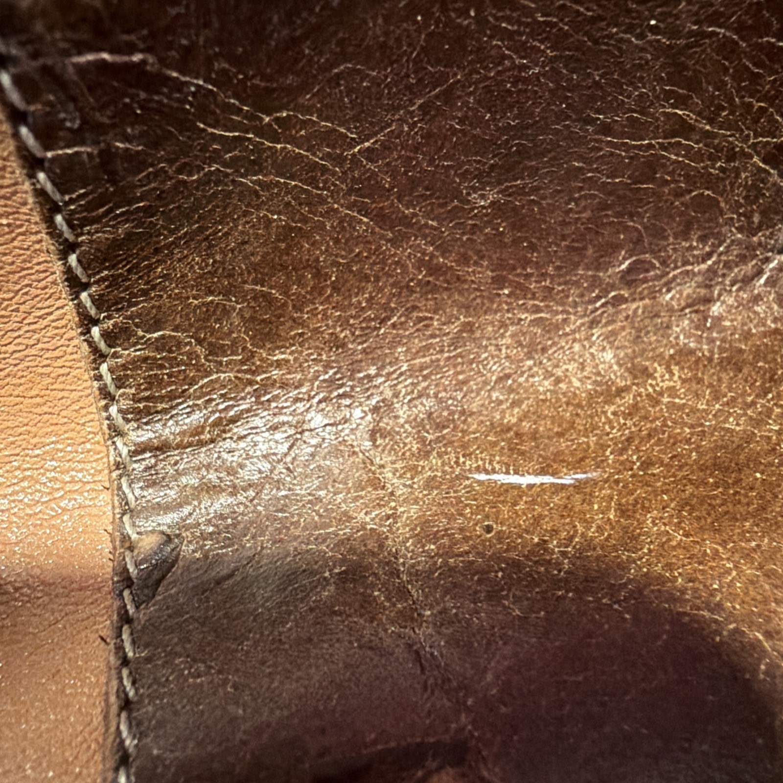 Small Brahmin Crossbody Tan And Brown Oak Leaf