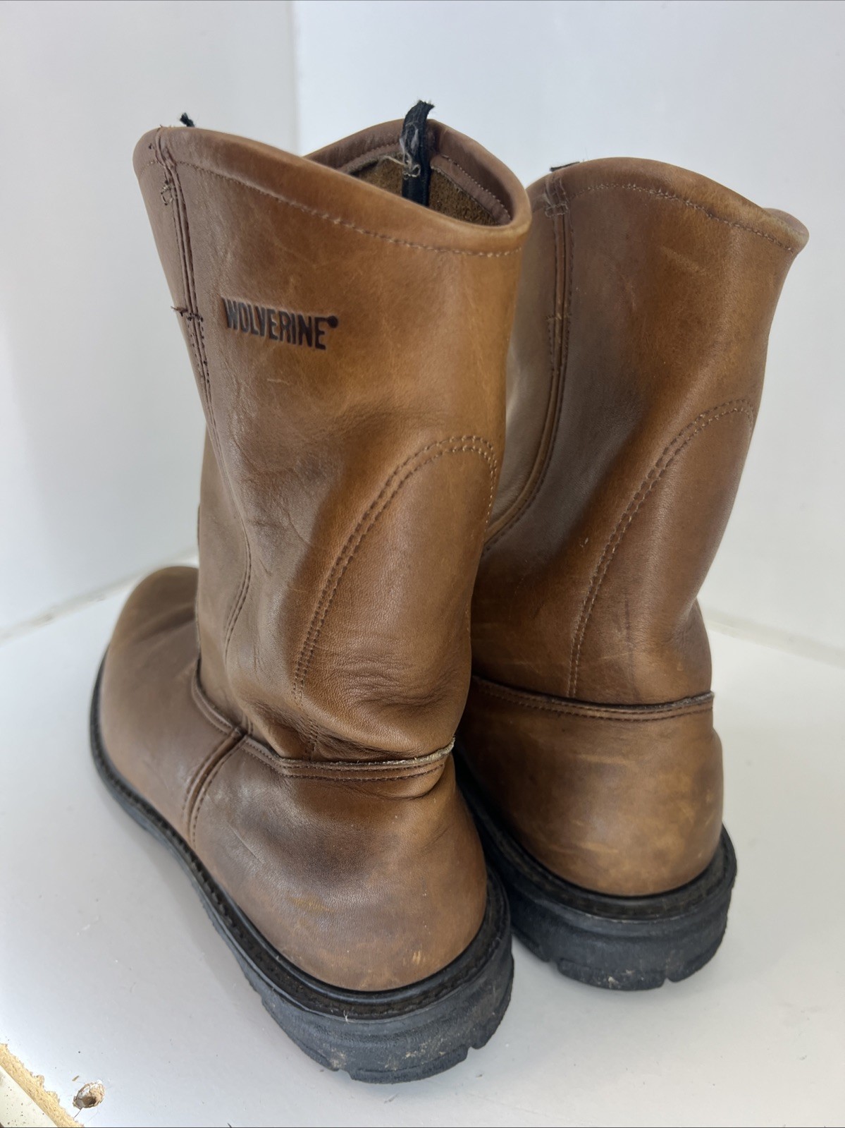 Wolverine Men 11 D Work Wellington Work Boots Leather