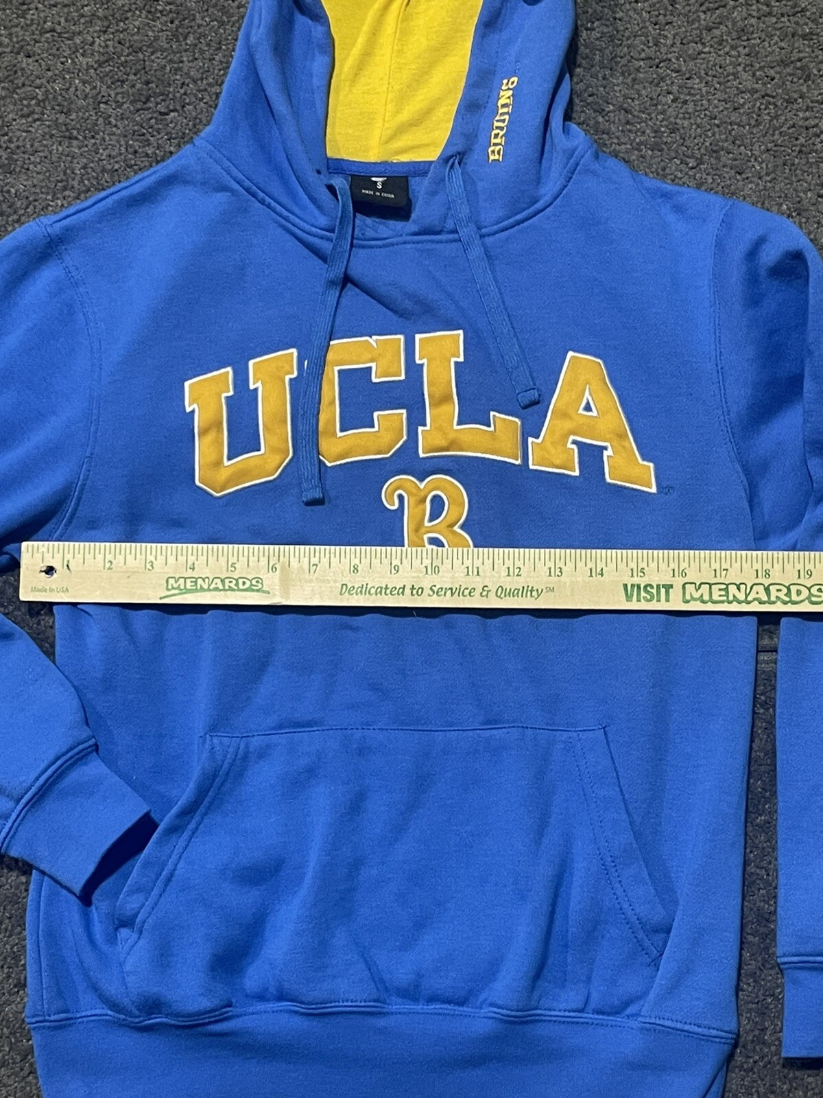 UCLA Bruins Hoodie Mens Small Sweatshirt Blue Basketball Football NCAA Pullover