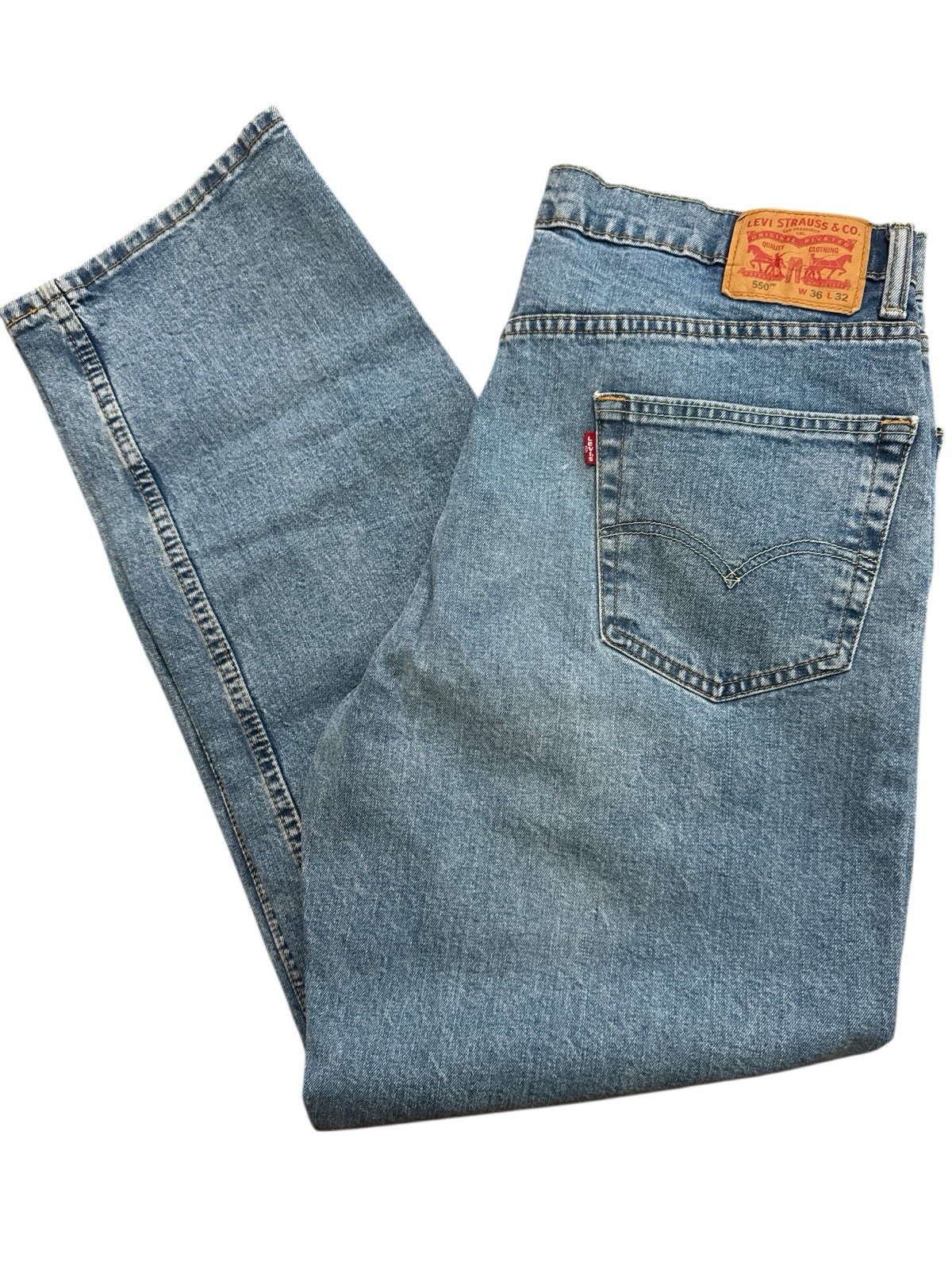 Levi’s 550 Denim Jeans Men’s Size 36×32 500 Series Medium Wash Denim Jeans