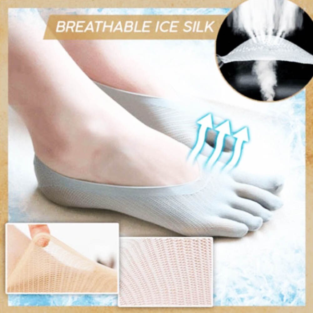 1-6 Pairs Mens Womens No Show Invisible Nonslip Boat Cotton Low Cut TOE Socks