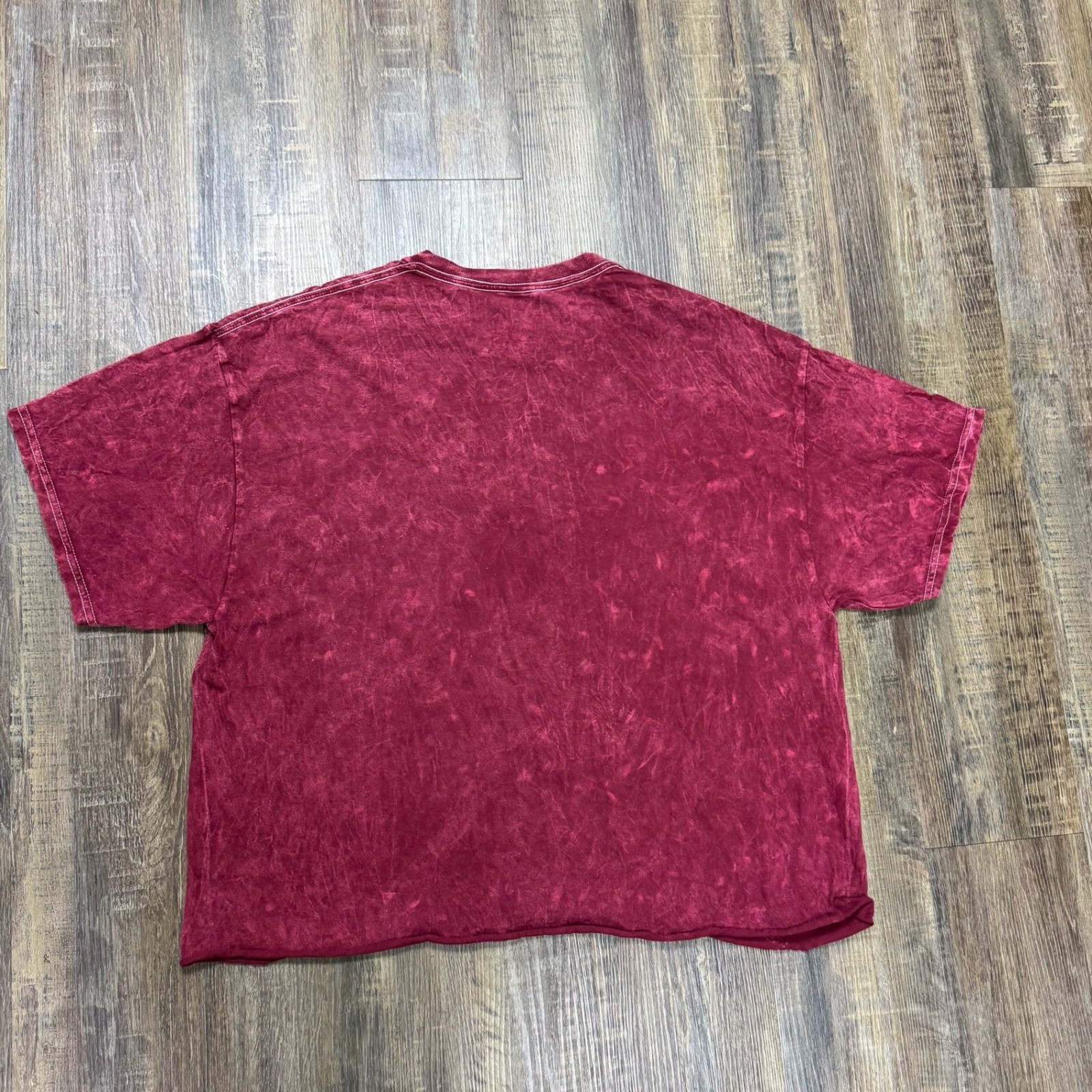 Nickelodeon Spongebob Squarepants Graphic T Shirt XL Red crop top Crew Neck